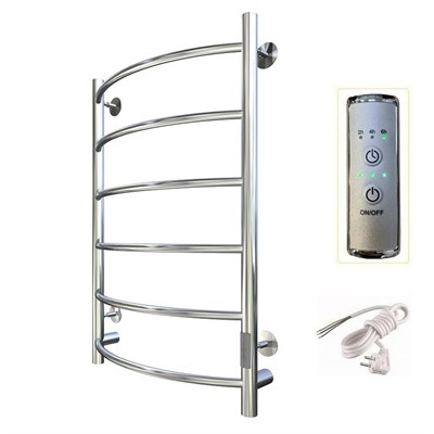 Полотенцесушитель электрический ЛЦ 80х50 6 перекл ДУГА унив (скрыт подкл, таймер,296Вт) ТРУГОР 544767