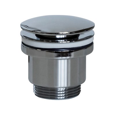 Выпуск для сифона click-clack цельномет. пробка 63мм без перелива F62 (хром) 545097