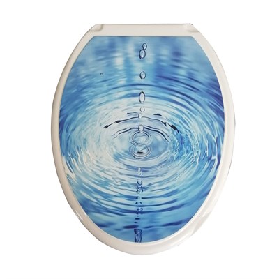 Сиденье для унитаза "Универсал Декор" Капля  Росспласт 545410