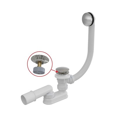 Обвязка для ванны 57 см click/clack хромирован.латунь  A504CKM/AG210135160 Alcadrain 545485