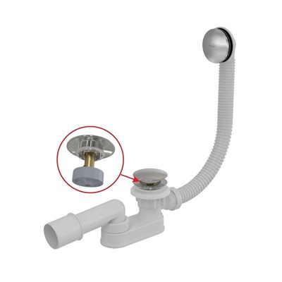 Обвязка для ванны 57см click/clack хромирован.латунь A507CKM/A507KM Alcadrain 545489