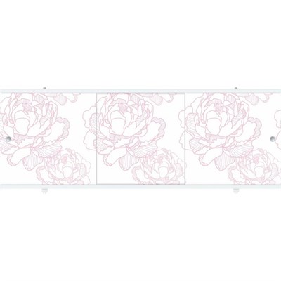 Экран для ванны ПРЕМИУМ А (алюм. профиль) 1,7 светло-розовый 545750