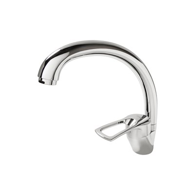 Смеситель для кухни 40к F41701-B FRAP (выс. пов. излив, п/гайку, хром, силумин) 535811