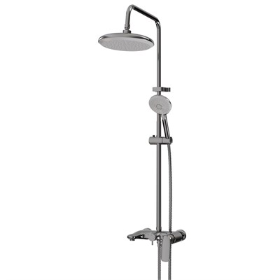 Душевая система 40к ML2410 излив лейка 5 позиций +лейка "Тропический душ" ХРОМ 546104