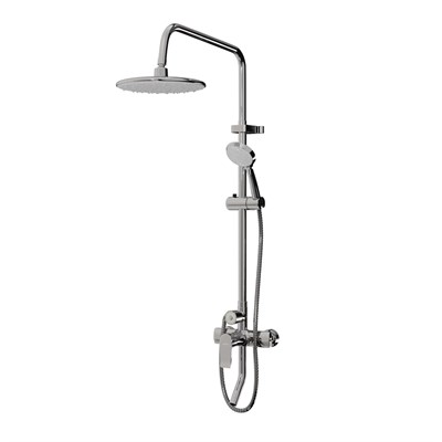 Душевая система 40к ML2416 излив лейка 3 позиции +лейка "Тропический душ" ХРОМ 546107