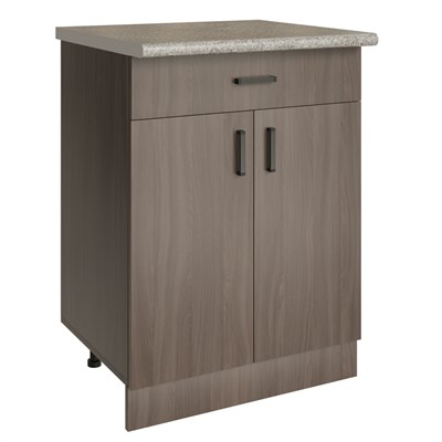 Стол разделочный 60 шимо/ясень темный (1 ящик), столешница гранит пёстрый 541823