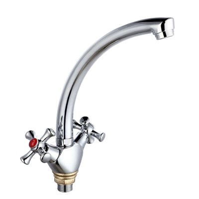 Смеситель для кухни 1/2 кер ПРОФСАН ПСМ-131-75 "СТАНДАРТ А" выс. пов. излив,п/гайку ХРОМ 548015