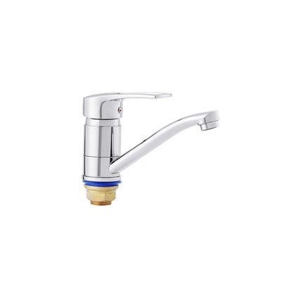 Смеситель для кухни 40к ПРОФСАН ПСМ-215-017 "ПЛЮС"  длин. пов. излив, п/гайку, без подводки ХРОМ 548073