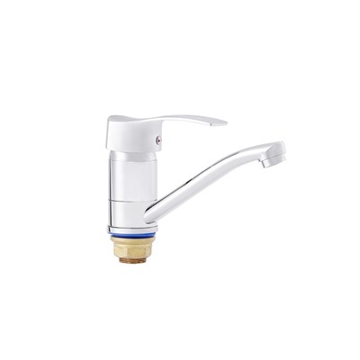 Смеситель для кухни 40к ПРОФСАН ПСМ-215-023 "ПЛЮС" длин. пов. излив, п/гайку, без подводки, ХРОМ 548074