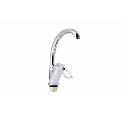 Смеситель для кухни 40к ПРОФСАН ПСМ-335-017 "ПЛЮС" выс. пов. изли, п/гайку, без подводки, ХРОМ 548070