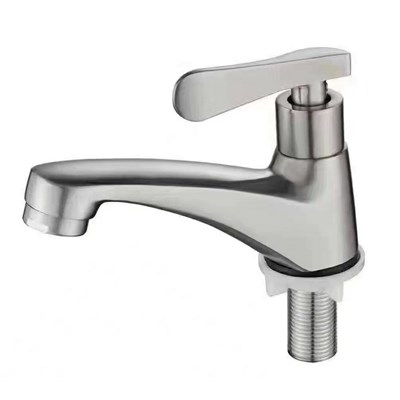 Смеситель для раковины 1/2 кер ПРОФСАН ПСМ-104-15 "КОМПЛЕКТАЦИЯ" НЕРЖ,моно,п/гайку,б/подвод. САТИН 548008