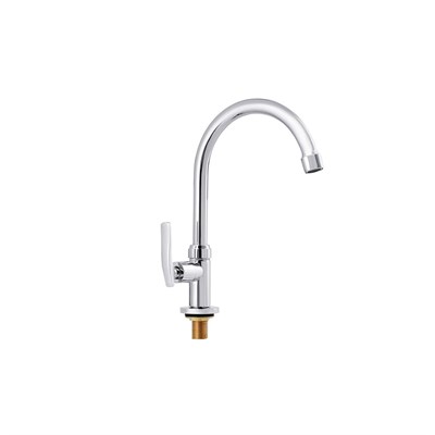 Смеситель для кухни 1/2 кер ПРОФСАН ПСМ-905-89 "ПЛЮС" тип Кр-ЦБА моно, п/гайку, без подводки ХРОМ 548006