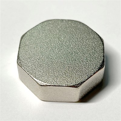 Заглушка В 1" с плоской прокладкой, никелированная 868429