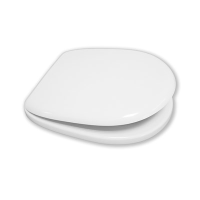 Сиденье для унитаза Eva белое дюр.нерж.кр. "Соната" (SANTERI) 548146