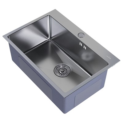 Мойка настол.монтаж 65х45 (3,0) вып 3 1/2  MIXLINE PRO 22см с сифоном (сатин) 547237