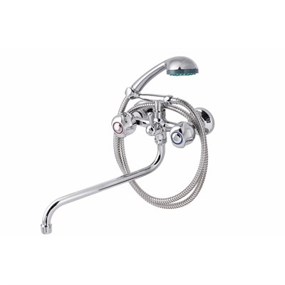 Смеситель для ванны и раковины 1/2 кер ПРОФСАН ПСМ-157-48 "ЕВРО", эксцентрики "ЕВРО", ХРОМ 548173