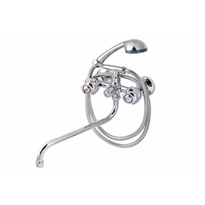 Смеситель для ванны и раковины 1/2 кер ПРОФСАН ПСМ-158-48 "ЕВРО", эксцентрики "ЕВРО", ХРОМ 548168