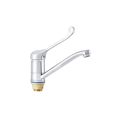 Смеситель для раковины 40к ПРОФСАН ПСМ-215-055 "МЕДИК"  длин. пов излив, б/подв мед. ХРОМ 548185