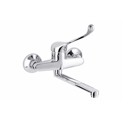 Смеситель для раковины наст 40к ПРОФСАН ПСМ-508-055 "МЕДИК" эксц. "РУС" медицинский. ХРОМ 548184