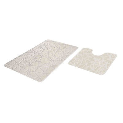 Набор ковриков д/ванной  Shahintex PP 60*100+60*50 кремовый (01) 548755