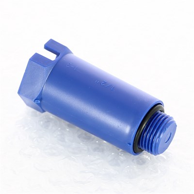Заглушка монтажная Н 1/2" с прокладкой (синяя) - uni-fitt 873912