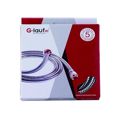 Шланг душевой 150 см имп/кон Glauf URG-1306 коробка (свободное вращение) 536376