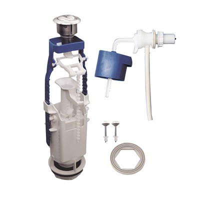 Арматура к смыв.бачку 2-х Кноп Уклад метал боковой подвод унив колонка D40 (А77.56.14.3) 549004