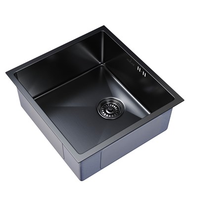 Мойка подст.монтаж 45х42 (3,0) вып 3 1/2  MIXLINE PRO 20см с сифоном (черный графит) 548565