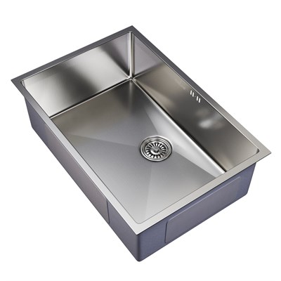 Мойка подст.монтаж 65х44 (3,0) вып 3 1/2  MIXLINE PRO 22см с сифоном (сатин) 548572