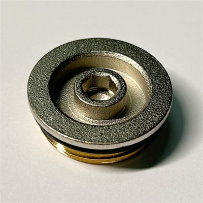 Заглушка Н 1" с прокладкой O-RING, никелированная 874497