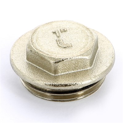 Заглушка Н 1" с прокладкой O-RING, никелированная 879777