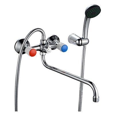 Смеситель для ванны и раковины 1/2 кер Казань КС-95 95012 пласт мах  РУС 549287