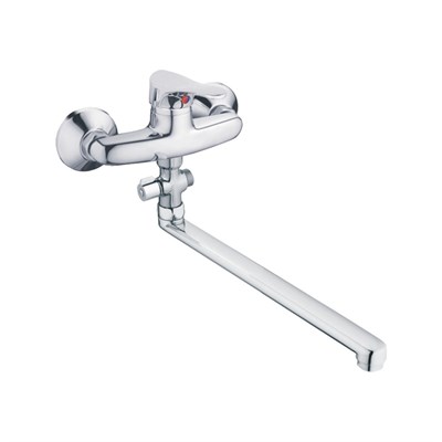 Смеситель для ванны и раковины 35к CN2114 CRON L-излив 300 мм,  ХРОМ 549339