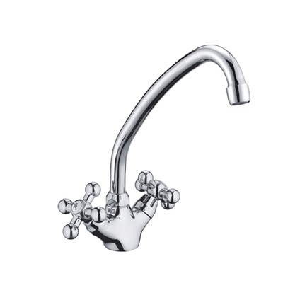 Смеситель для кухни 1/2 кер CN4019-2 CRON высокий пов. излив, ХРОМ 540655