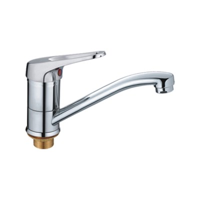 Смеситель для кухни 35к CN4513-2 CRON короткий пов. излив 149 мм,  п/гайку, ХРОМ 549335