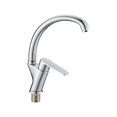 Смеситель для кухни 35к CN70523 CRON высокий пов. излив, п/гайку, ХРОМ 549317