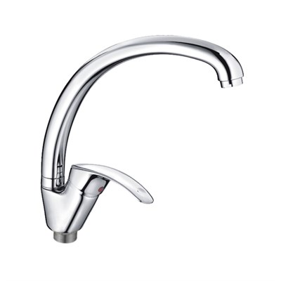 Смеситель для кухни 40к CN4121-2 CRON высокий пов. излив, п/гайку, ХРОМ 549299