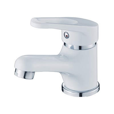 Смеситель для раковины 35к CN1013-8 CRON литой, БЕЛЫЙ 549331