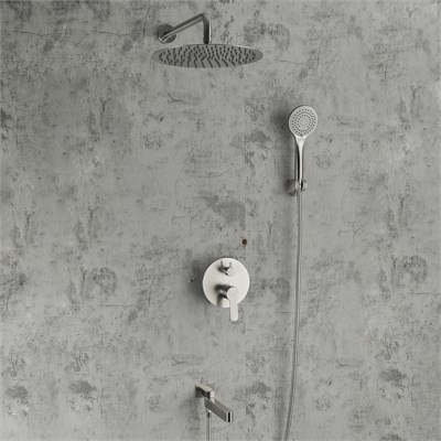 Душевая система 35к G7199-30 GAPPO встраиваемый, лейка "Тропич. душ" нерж. сталь, САТИН 549420