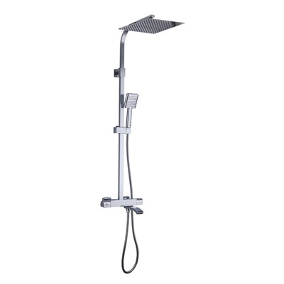 Душевая система термостат  G2407-40 GAPPO лейка "Тропический душ" квадрат 300*300 ХРОМ 549380