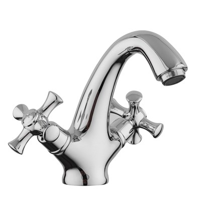 Смеситель для раковины 1/2 кер G1042 GAPPO литой, креп. 2 шпильки, ХРОМ 519391