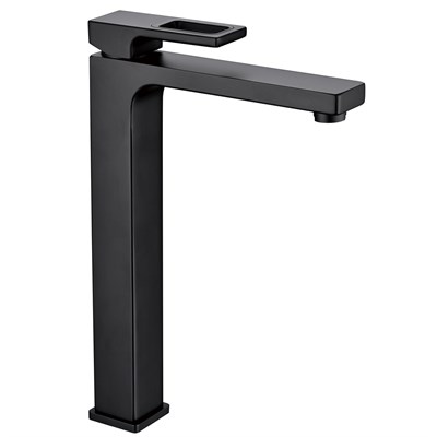 Смеситель для раковины 35к G1017-62 GAPPO высокий, литой, п/гайку, ЧЕРНЫЙ 544382