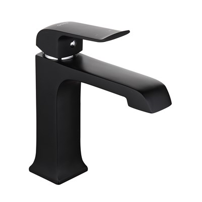 Смеситель для раковины 35к G1050 GAPPO литой, п/гайку, ЧЕРНЫЙ 543198