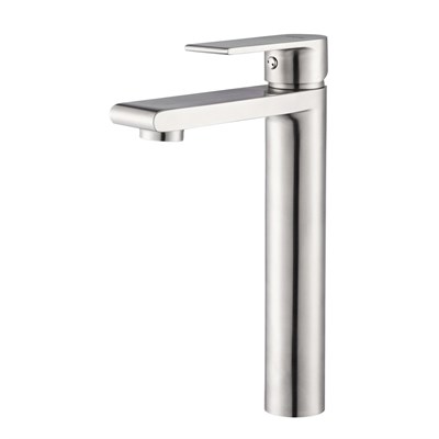 Смеситель для раковины 35к G1099-22 GAPPO нерж. сталь, высокий, литой, САТИН 549416