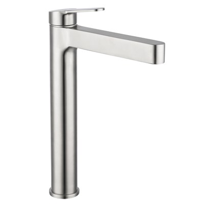 Смеситель для раковины 35к G1099-32 GAPPO высокий, нерж. сталь, литой, п/гайку, САТИН 549475