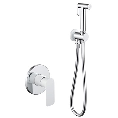 Смеситель с гигиенической лейкой  35к G7248 GAPPO встраиваемый БЕЛЫЙ-ХРОМ 540491