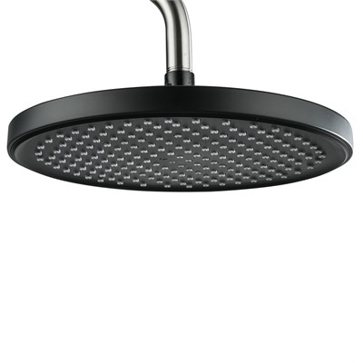 Лейка GAPPO G004-26 "Тропический душ" круглая D260, ЧЕРНАЯ 549533