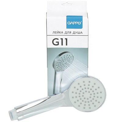 Лейка для душа GAPPO G11 1 режим, ХРОМ 549528