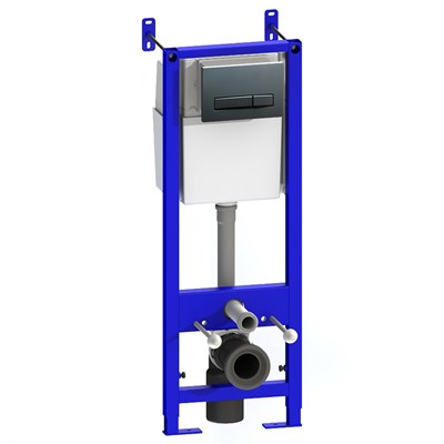 Система инсталляции УКЛАД для унитаза с узкой черной кнопкой (софт тач) СИ 01.04.54.10.5 549906