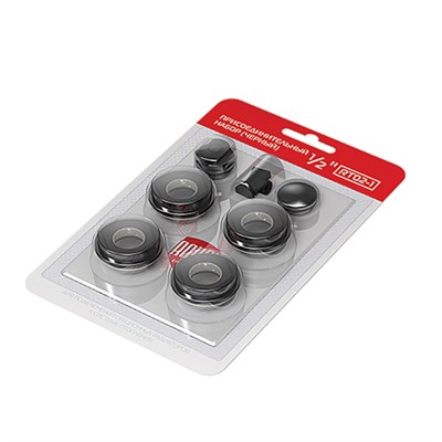 Комплект для радиатора 1/2'' без кронштейнов (черный) ROYAL THERMO 532247